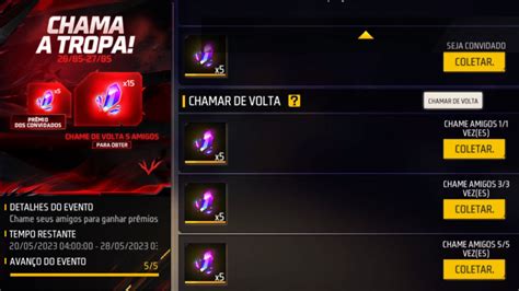 Free Fire News Chamar Amigo De Volta E Ganhar Diamantes Clube Do