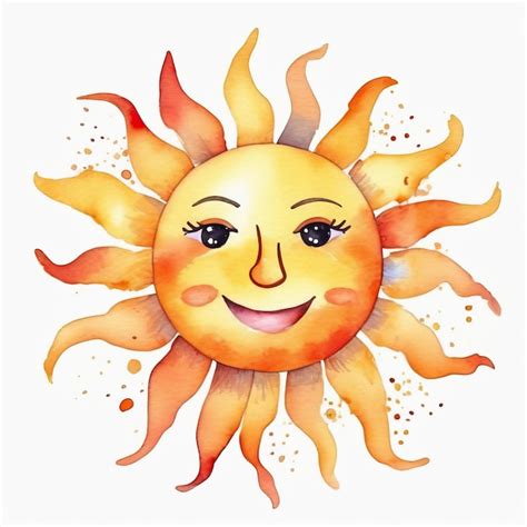 Premium Vector Vector Sun Smile Smiling Cartoon Illustration Drawn