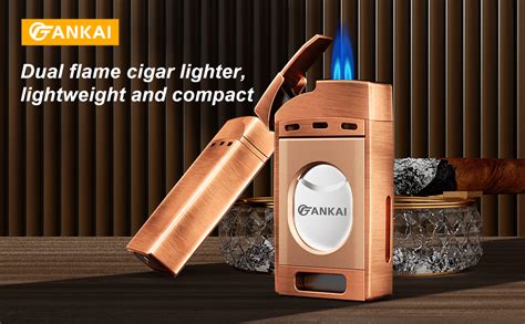 Amazon Cigar Lighter With Cutter FANKAI Torch Lighter Double Jet