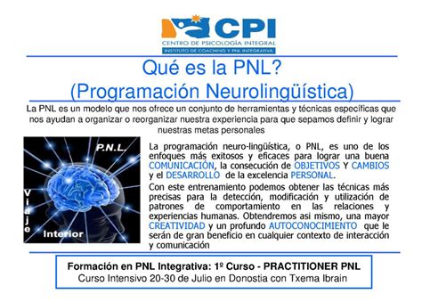 Qu Es La Pnl Cpi Centro De Psicolog A Integral En Donostia