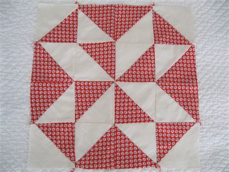 Vintage Pieced Quilt Block Martha Washington Star Red And White Unfinished Quilting Square