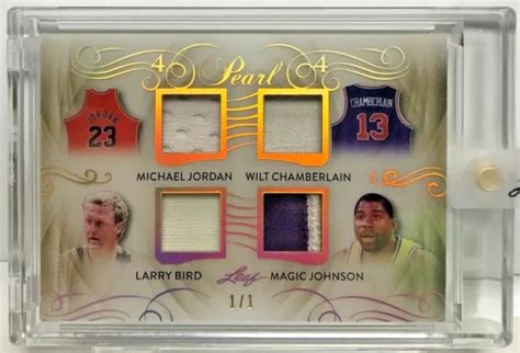 MICHAEL JORDAN WILT CHAMBERLAIN LARRY Bird Magic Johnson Leaf Pearl