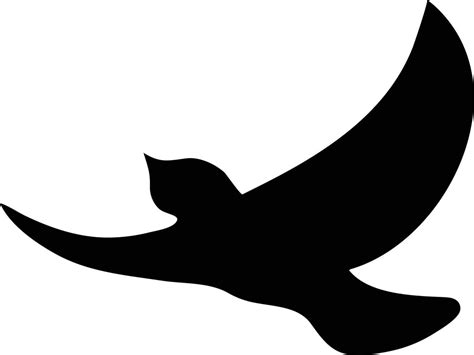 Black Bird Silhouette Against White Background 3042263 Vector Art at ...