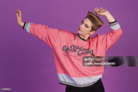 Desireless in France on March 10, 1987-Singer Desireless singing her ...