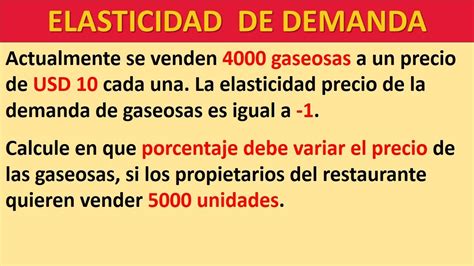 Ejercicios Resueltos De Elasticidad Precio De La Demanda Oferta Y Images