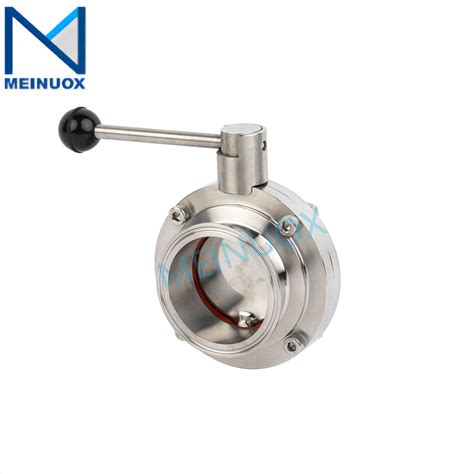 Clamp Butterfly Valve Saniatary Stainless Steel Weld Female Thread