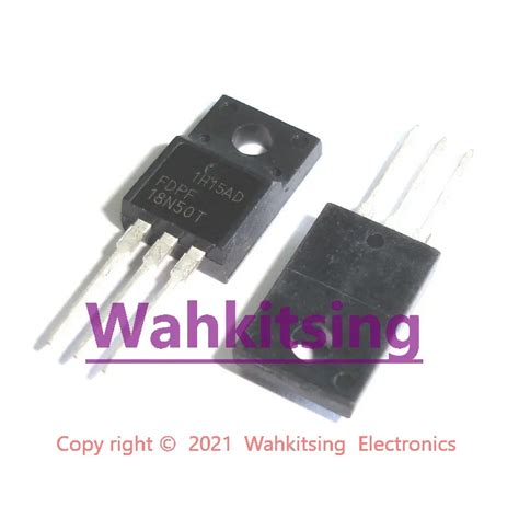 5 PCS FDPF18N50T TO 220F FDPF 18N50T FDPF18N50 500V N Channel MOSFET