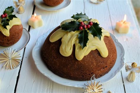 Double Chocolate Christmas Pudding Cakes Great British Chefs