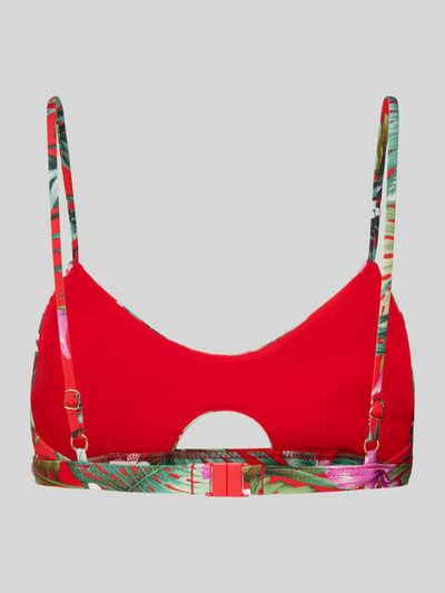 Banana Moon Bikini Oberteil Mit Cut Out Modell Mahalo Melio Rot