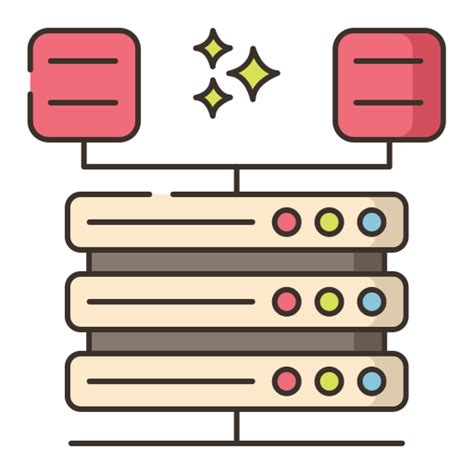 Database Flaticons Lineal Color Icon