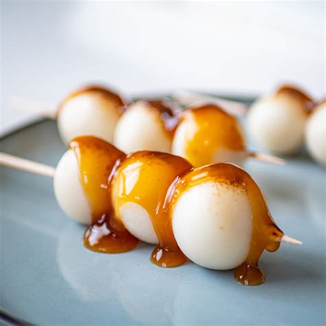 Mitarashi Dango Boulettes De Riz Nap Es La Sauce Soja Sucr E