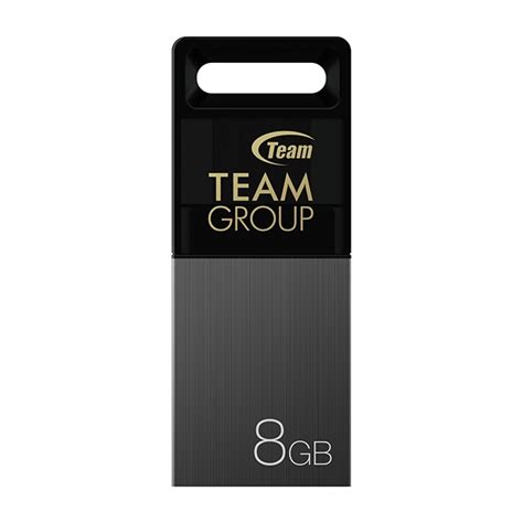 Team Group M151 Lecteur USB Flash 8 Go USB Type A Micro USB 2 0 Gris