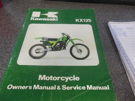 Kawasaki Factory Shop Service Repair Manual 1980 Kx125 A6 57 Pages 99920 1089 02 Ebay