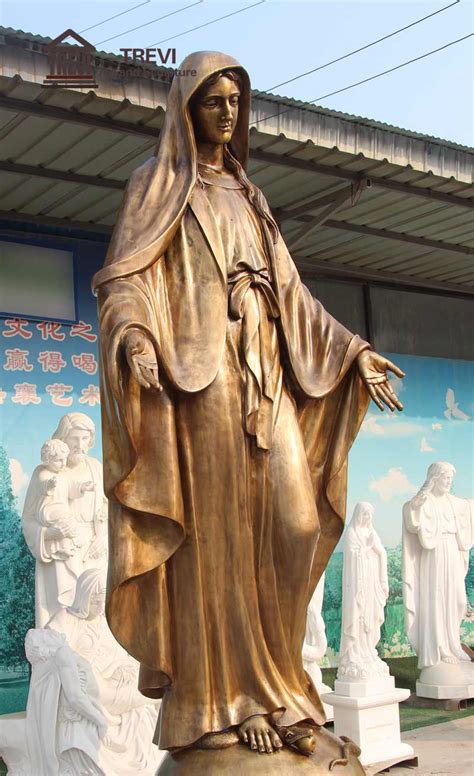 Customized Bronze Religious Statue Virgin Mary