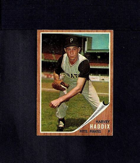 Topps Harvey Haddix Pirates No Creases Nr Mt Ebay