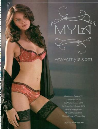 Myla Lingerie Magazine Print Ad Advert Sexy Bra Hosiery Underwear Ebay