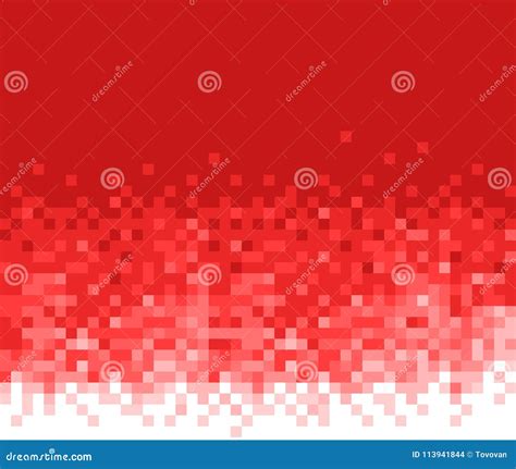 Roter Mosaik Hintergrund Abstraktes Muster Vektor Abbildung