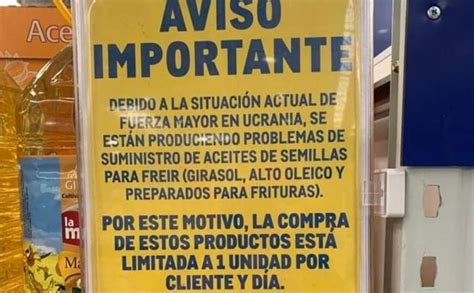 Restricciones Los Supermercados Limitan La Venta De Aceite De Girasol