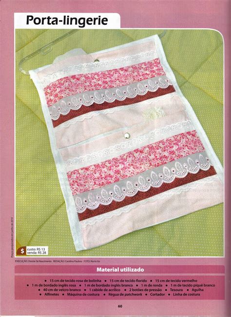 Luci Artes Porta Lingerie Em Patchwork Passo A Passo