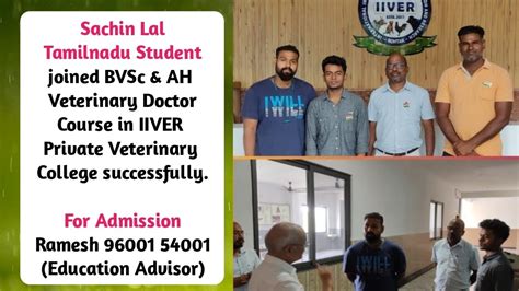 Sachin Lal Tamilnadu Joined Bvsc Ah Course In Iiver Private