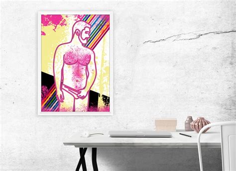 Sexy Hot Gay Poster LGBTQ Pride Wall Decor Art Printable Etsy