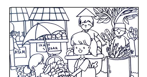 Contoh 29 Gambar Mewarnai Hitam Putih Bunga Kataucap