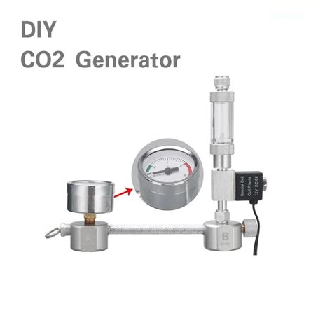 Zrdr Aquarium Co Generator System Diy Kit Solenoid Valve Pressure