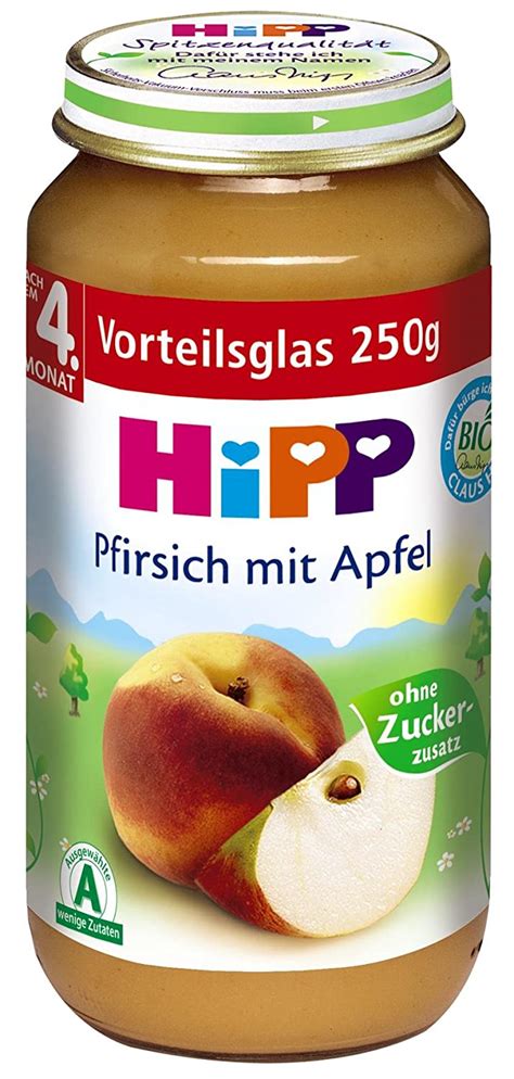 HiPP Pfirsich Mit Apfel 6er Pack 6 X 250 G Amazon De Lebensmittel