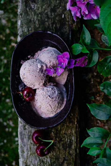 Helado De Cerezas Y Mascarpone