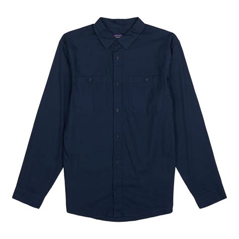 Mens Long Sleeved Pima Cotton Shirt Patagonia Worn Wear