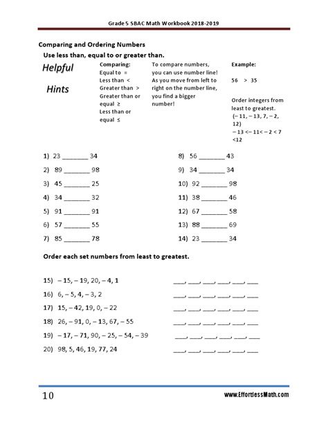 Th Grade Math Pssa Practice Worksheets