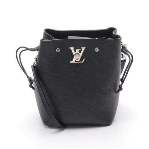 【日本直送】中古louis Vuitton Ab Nano Lockme Bucket 黑色 真皮肩包 黑色｜popchill 拍拍圈