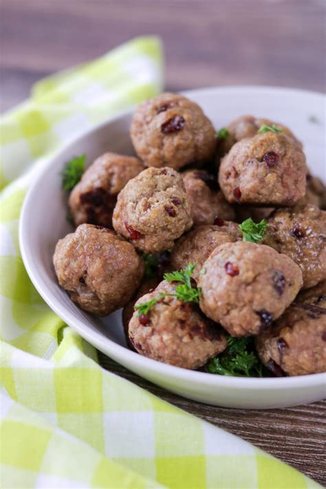 Turkey Cranberry Meatballs Unl Food