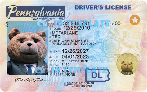 Pennsylvania Driving License New Psd Template 1200dpi Driving License Template