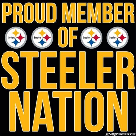 Proud Member Of Steeler Nation Steelers Flag Nfl Flag Steelers