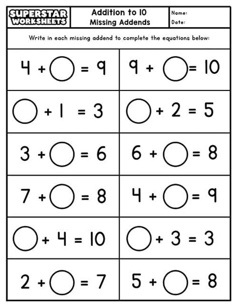 Single Digit Addition Worksheets Superstar Worksheets Worksheets