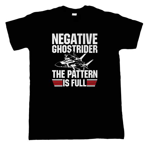 Negative Ghost Rider Top Gun Movie Inspired Mens T Shirt T For Him