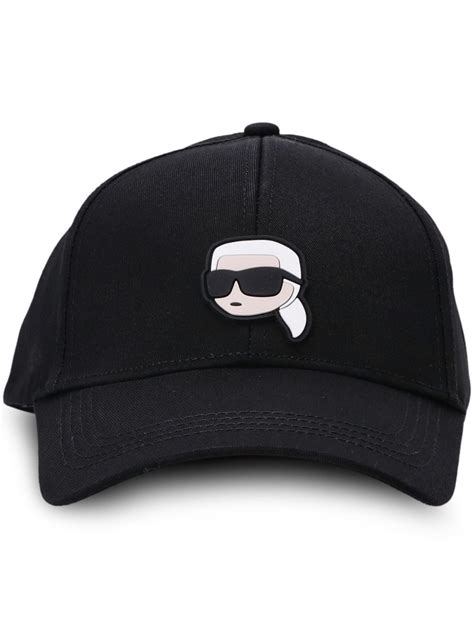 Karl Lagerfeld K Ikonik Baseball Cap Black Farfetch