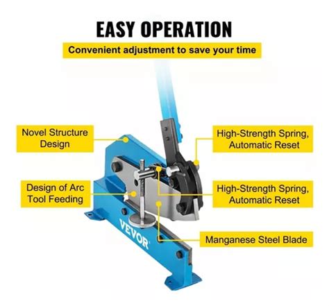 Vevor Cortadora De Cizalla Lamina De Metal Manual Pulg En Venta En