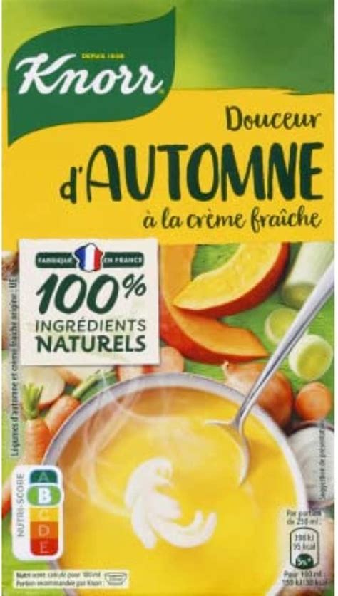 Knorr Soupe Douceur D Automne La Cr Me Fra Che L Gumes Issus De L