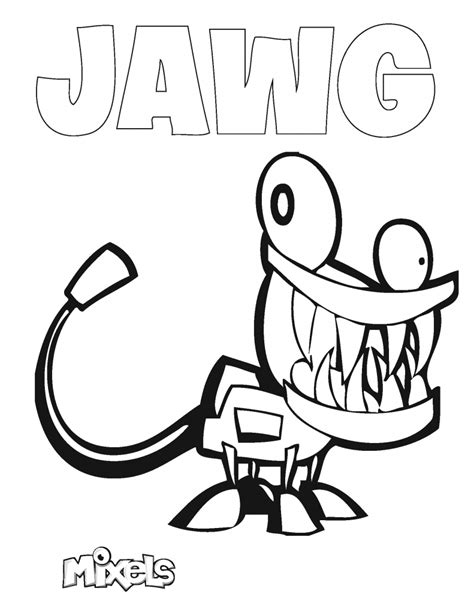 Mixels Coloring Page – Jawg | Eric's Activity Pages