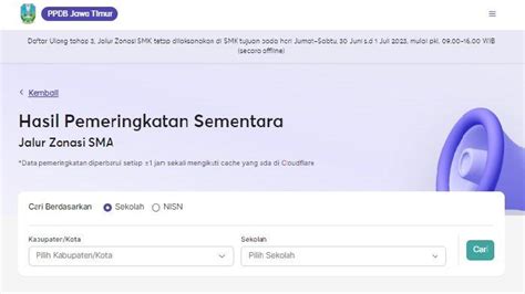 Klik Ppdbjatim Net Cek Pengumuman Hasil Seleksi Ppdb Jatim Sma