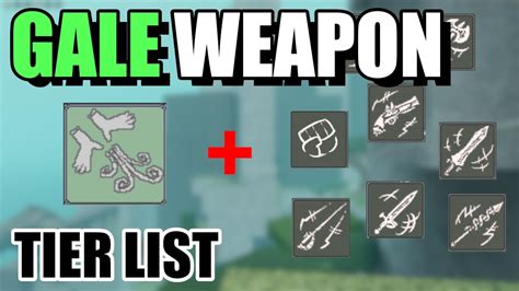 FULL Gale Weapon Type Tier List Deepwoken YouTube