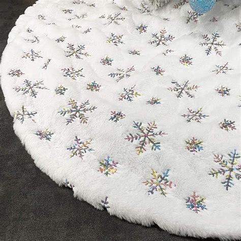 48 Inch Large Christmas Tree Skirt White Tree Skirt Tree Etsy In 2022