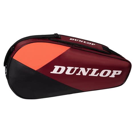 Dunlop CX Performance 3 Pack Tennis Bag Black Red Tennis Shop