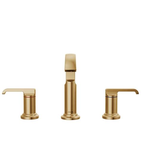 Two Handle Widespread Bathroom Faucet In Lumicoat® Champagne Bronze 35589 Cz Pr Dst Delta Faucet