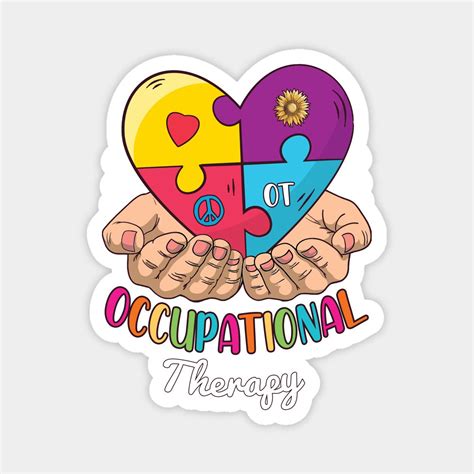 Ot Month Occupational Therapy Assistant Pediatric Ot Carpal Tunnel Cartoon Stickers Sticker