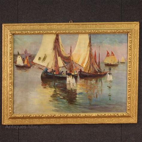 Antiques Atlas Italian Seascape Painting Signed And Dated 1926