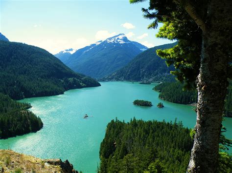 Fonds Decran Lac Usa Montagnes Photographie De Paysage Washington