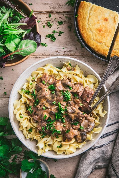 Crock Pot Beef Stroganoff The Seasoned Mom